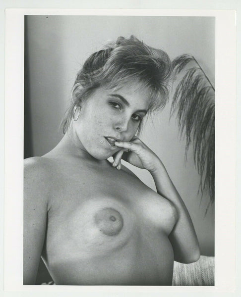 Cute Girl Next Door 1985 Perky Breasts 8x10 Succulent Boobs Beautiful Female Vintage Photo J7381