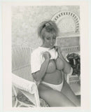 Bleach Blonde 1983 Large Firm Boobs 8x10 Thick Chunky Curvy Woman Photo Breasts J7383