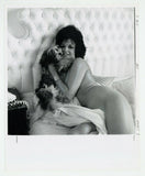 High Class Chunky Female & Adorable Shitzu Dog 1960 Jaybird 8x10 Original Nude Photo J7273