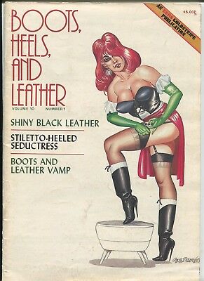 Boots Heels & Leather #1 Eric Stanton 1979 Eros Goldstripe Stilettos Femdom L18