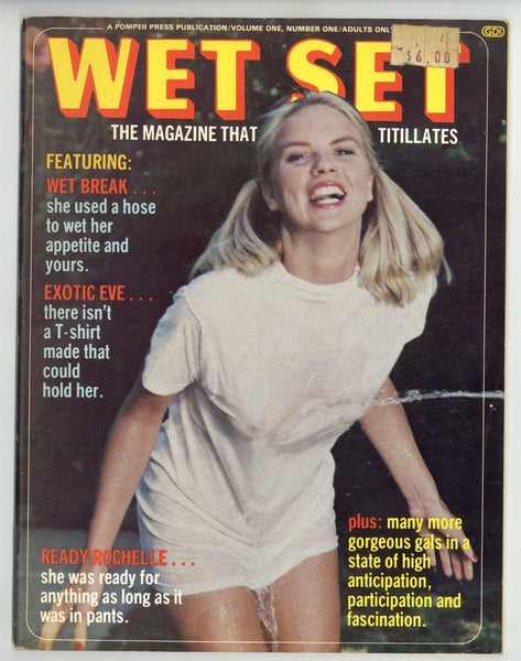 Wet Set V1#1 Wet T-Shirt Fetish 1980 Nancy Suitor Erect Nipples 48pg Pompeii Press M20633