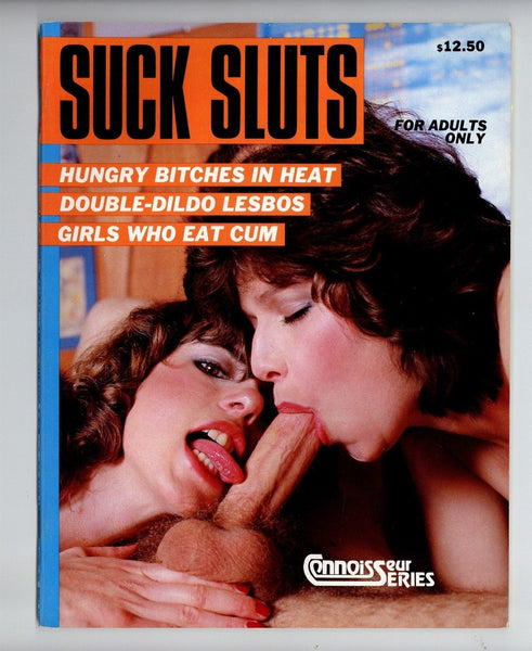 Suck Sluts 1980 Connoisseur 36pg Hard Sex Big Boobs Porno Magazine M20864