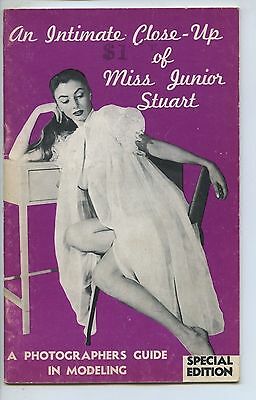 AN INTIMATE CLOSE-UP OF MISS JUNIOR STEWART Vintage 1950 Pin-Up Adult Magazine