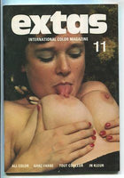 Extras #11 All Color 1970s Hippie Girls 64pgs Porn Magazine Huge Boobs M2315