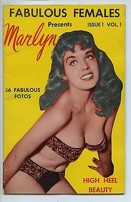 FABULOUS FEMALES #1 Presents Marlyn BETTY PAGE AD 1950 Vintage  Magazine