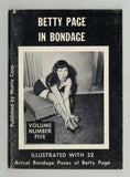 Betty Page In Bondage Vintage 1970s BDSM All Betty 64pg M21121