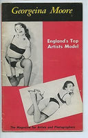 Grogeina Moore 1950  England's Top Model Magazine Garters Sheer Nylon Georgina Hose