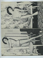 ESSENCE OF ETERNAL FEMALE Nude Photo NITA MILAR 1950's Pearlite Sheer Negligee