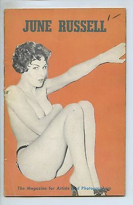 JUNE RUSSELL Vintage Men's Magazine 1960 Sheba Publishing Stockings High Heels