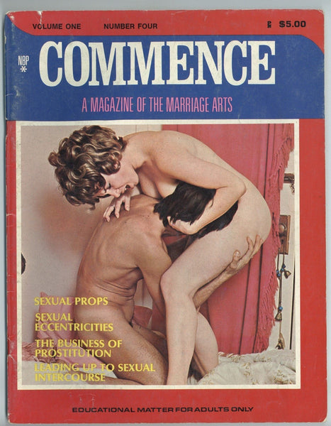 Commence V1 #4 Prostitute Sex Workers 1976 Parliament 64pg Vintage Hard Sex Hairy Females M21372