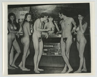 Jaybird Magazine 1960 Hippie Love-In, Beatnik Nudist Dive Bar, 8x10 Photo Nude Diner LSD Naked Men Women J8564