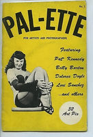 PAL-ETTE #1 Magazine 1950's BETY BARTON Dolres Doyle Lori Sanchez PAT KENNEDY