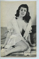 LINDA CHRISTY Cleo Vintage 1950 Magazine PIN-UP Sexy Long Leather Gloves Nylons