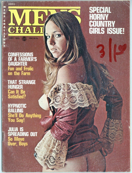 Mens Challenge 1976 Julie Vella Candy Samples 84pg Big Boobs Busty Women M21728