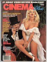 Cinema Blue Aug 1989 Hudson Communications Angela Baron 23p Fallon Kascha Annette Haven 84pg Hard Sex M21877