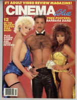 Cinema Blue V5 #2 Hudson News 1988 Amber Lynn Christy Canyon 84pg Blondii Bee Barbara Dare 30p W/Poster M21889