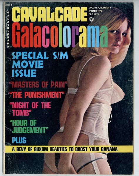 Calvacade #4 Challenge Pub 1976 Sexploitation Cinema 100pg Women In Stockings Hairy Hippies M21940