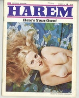 Harem #3 Uschi Diggard 1971 Marquis Sultry Hairy Females 44pg Big Boobs M21994