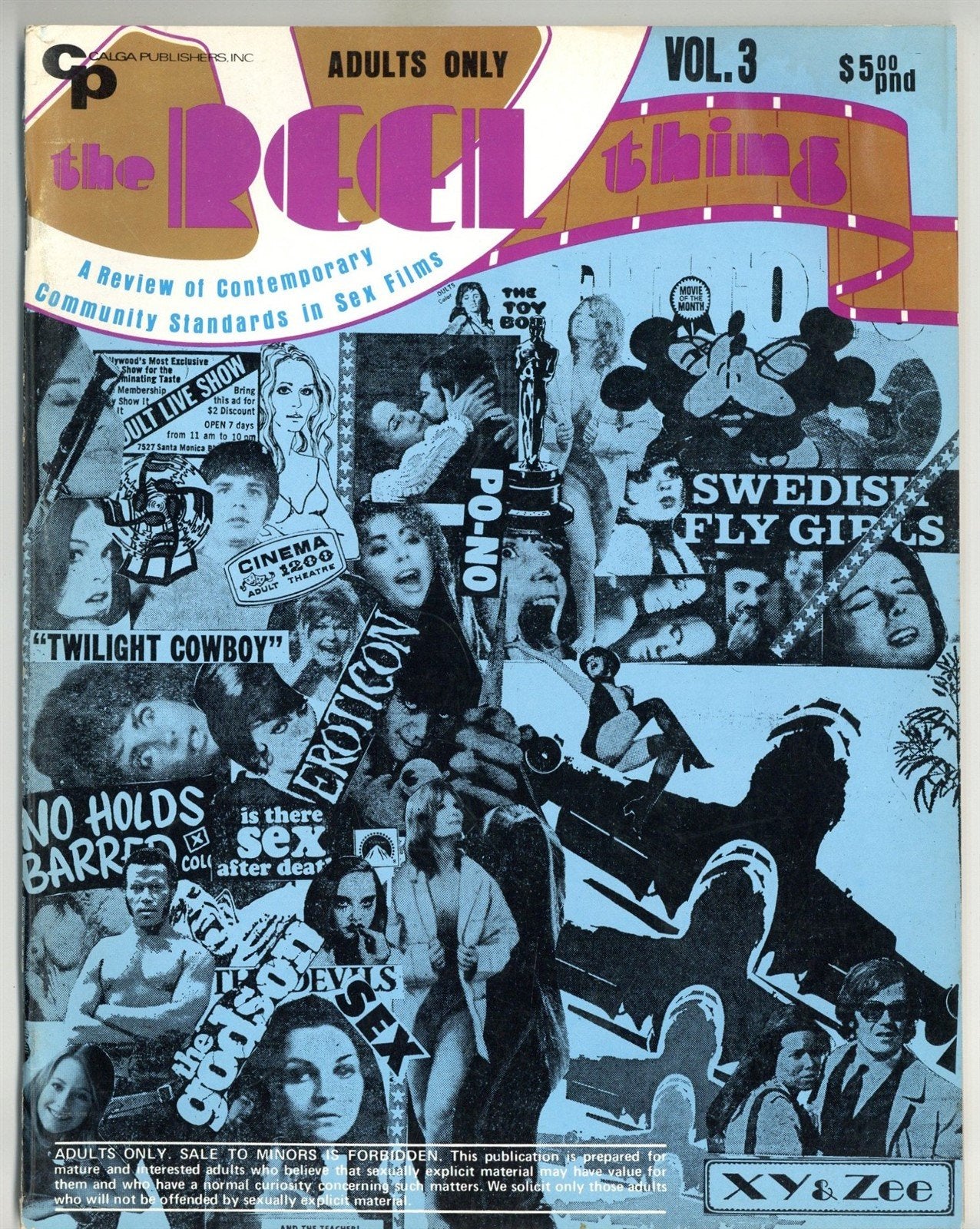 The Reel Thing V3 Calga Publications Ed Wood? 1972 Sexploitation Cinem –  oxxbridgegalleries