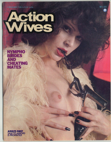 Action Wives V4 #1 Joyce Spaeth 1984 Lesbians Female Sex 56pg Solo Horny Housewives M22092