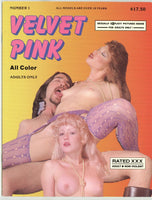 Velvet Pink #1 Gourmet 1986 Hard Sex 32pg All Color Strawberry Blonde Female M22148