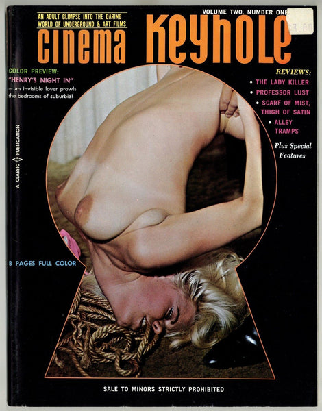 Cinema Keyhole V2 #1 Classic Publications 1969 LSD Sleaze 80pg Hippie Smut M22254
