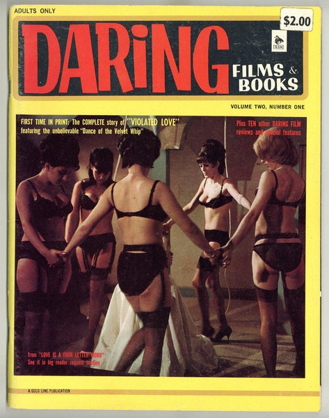 Daring Films & Books V2#1 Golden State News 1967 Violated Love Sexploitation Cinema 80pg M22304