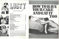 Lusty V1#1 Delta/ Eros Goldstripe 1974 Satanic Sex Devil Porn 64pg Group Sex M22527