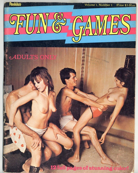 Fun & Games V1#1 Pendulum Jaybirds 1969 Bodypainting Ed Wood 72pg Hippies M22532