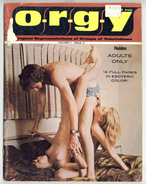 Orgy V1#2 Pendulum 1969 Vintage Ed Wood 72pg Group Sex Hippies M22534