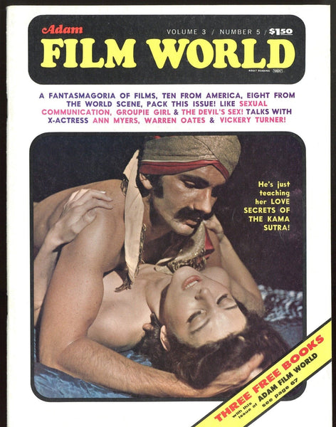 Adam Film World V3#5 Knight Publishing 1971 Dracula Vampire 100pg Devil Sex M22563