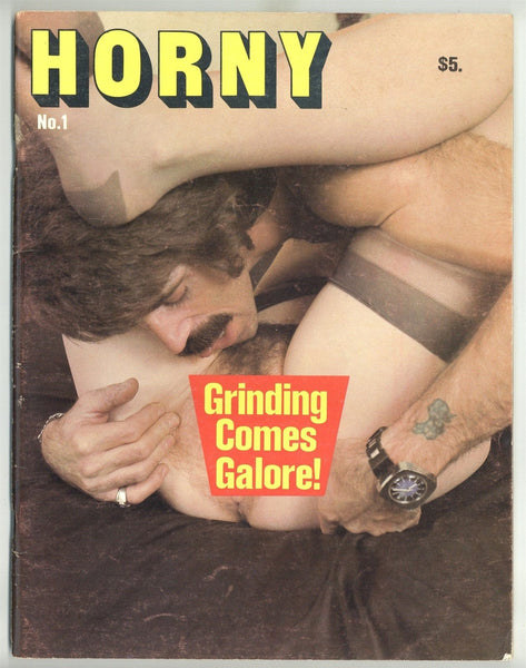 Horny #1 Delta Publishing 1976 All Hippie Couples 48pg Hairy Women M22576