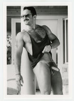 Steve Kelso 1994 Colt Studio/Jim French 5x7 Handsome Beefcake Hairy Chest Tattoo Vintage Nude J9606