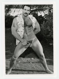 Steve Kelso 1994 Colt Studio/Jim French 5x7 Hawaiian Shirt Beefcake Hairy Chest Tattoo Photo J9607