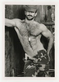 Steve Kelso 1994 Colt Studio/Jim French 5x7 Handsome Army Beefcake Hairy Chest Gay Physique J9608