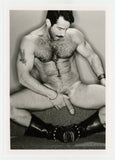Steve Kelso 1994 Colt Studio/Jim French 5x7 Gorgeous Beefcake Hairy Chest Leather Boots Gay Physique Photo J9612