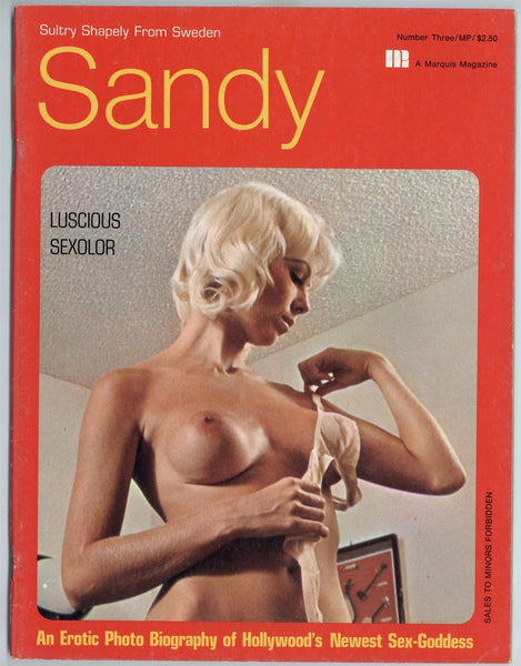 Sandy #3 Marquis 1971 Spectacular Swedish Blonde 48pg Platinum Big Boobs M22632