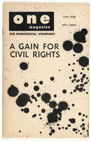 One Magazine Vol XIV #1 The Homosexual Viewpoint 32pg Gay Civil Rights M22660