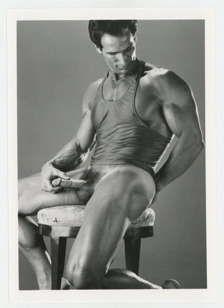 Kyle Jessup 1997 Colt Studios Jim French Tanned Gay Physique 5x7 Nude Beefcake J9690