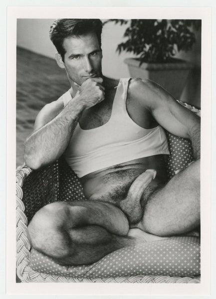 Kyle Jessup 1997 Colt Studios Jim French Hairy Gay Physique 5x7 Charming Nude Beefcake J9691