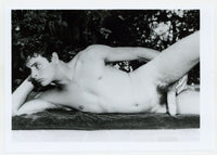 Robin Bailey 1986 Colt Studio Gay Beefcake Lounging Nude 5x7 Jim French J9716