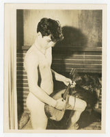 Walter Kundzicz 1960 Champion Studios 5x4 Thin Male Physique Gay Beefcake Sepia Photo Q8080