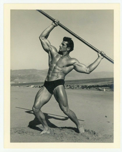 Armand Tanny 1950 Bruce Of LA Beefcake Photo Gay Physique Handsome Nude Male Q7453