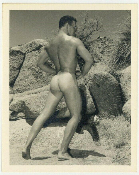 Bruce Bellas Of LA 1950 Original Photo Gay Physique Beefcake Nude Male Q7299