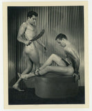 Beefcake Bondage 1950 Bruce Of LA Gay Physique Bound Hunk Nude Male Stud Q7350