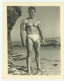 Beefcake Hunk 1950 Athletic Model Guild Gay Physique Bodybuilder Q7491