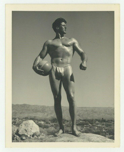 Beefcake Hunk Bodybuilder 1950 Bruce Of LA Gay Physique Nude Male 1950 Q7514