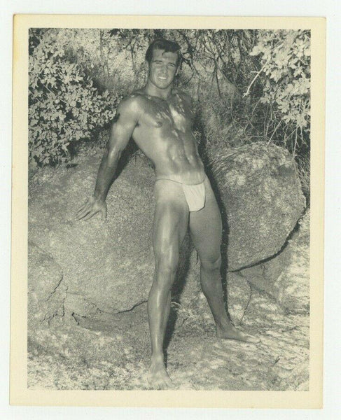 Beefcake John Knight 1950 Bruce of LA Nude Physique Photo Buff Body Builder Q7291