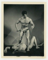 Beefcakes Wrestling 1950 Bruce of LA Gay Male Physique Hunks Greco Handsome Q7758