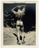 Bill Melby 1950 Bruce Of LA 5x4 Beefcake Rear View Ass Gay Physique Hunk Q8440